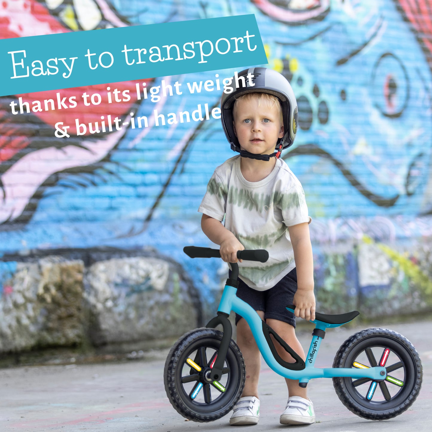 Charlie GLOW - 10" balance bike with light-up wheels