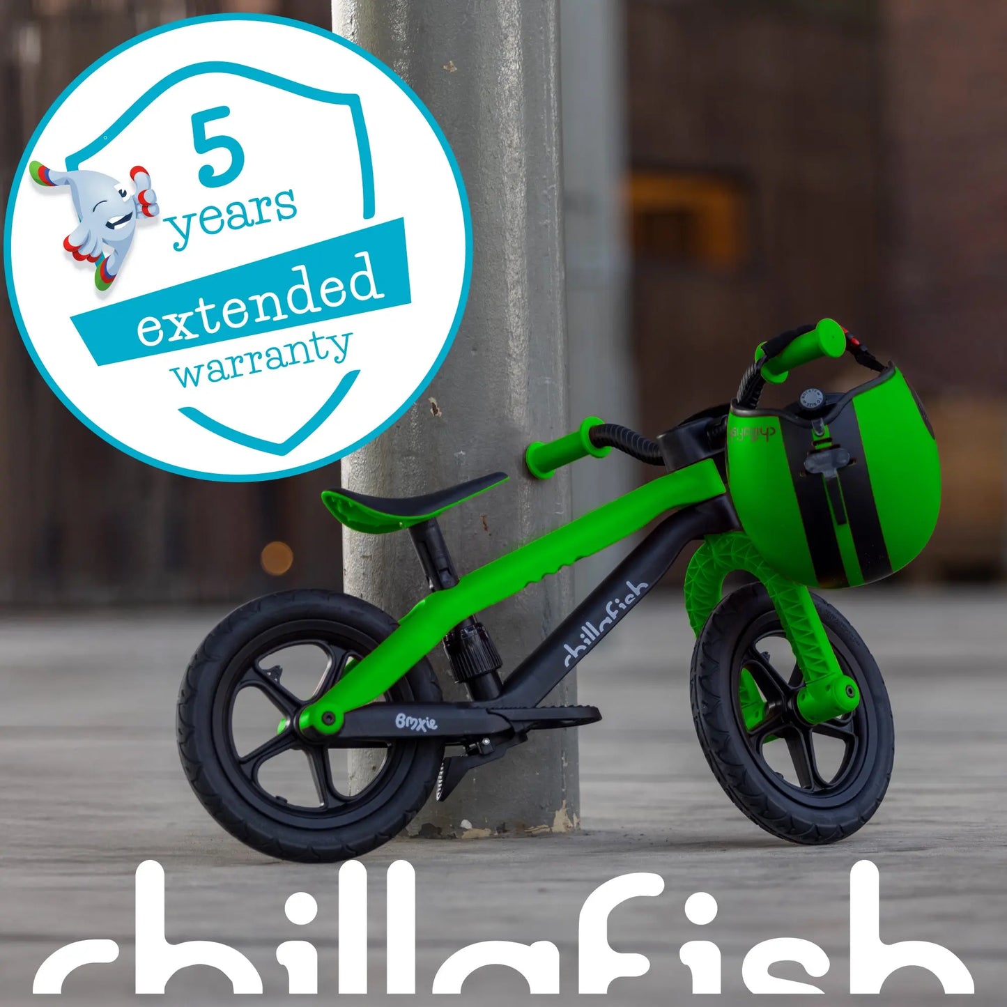 BMXie2 - 12" lightweight balance bike with footbrake CHILLAFISH - Play Longer