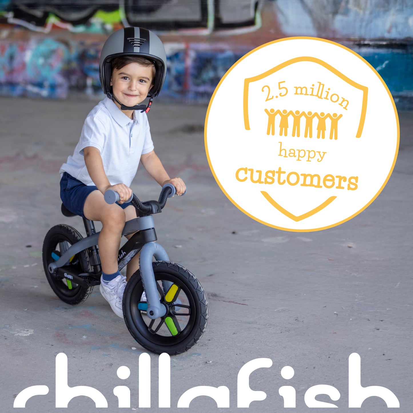 BMXie GLOW - balance bike with light-up 12" wheels