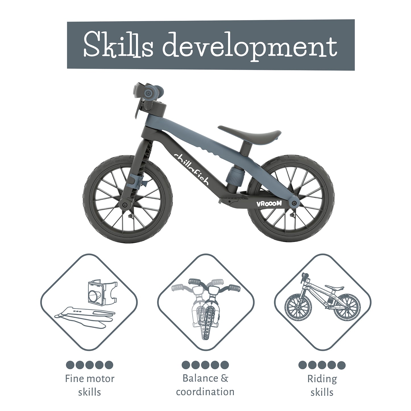 BMXie Vrooom - multi-play balance trainer with real VROOM VROOOM sounds