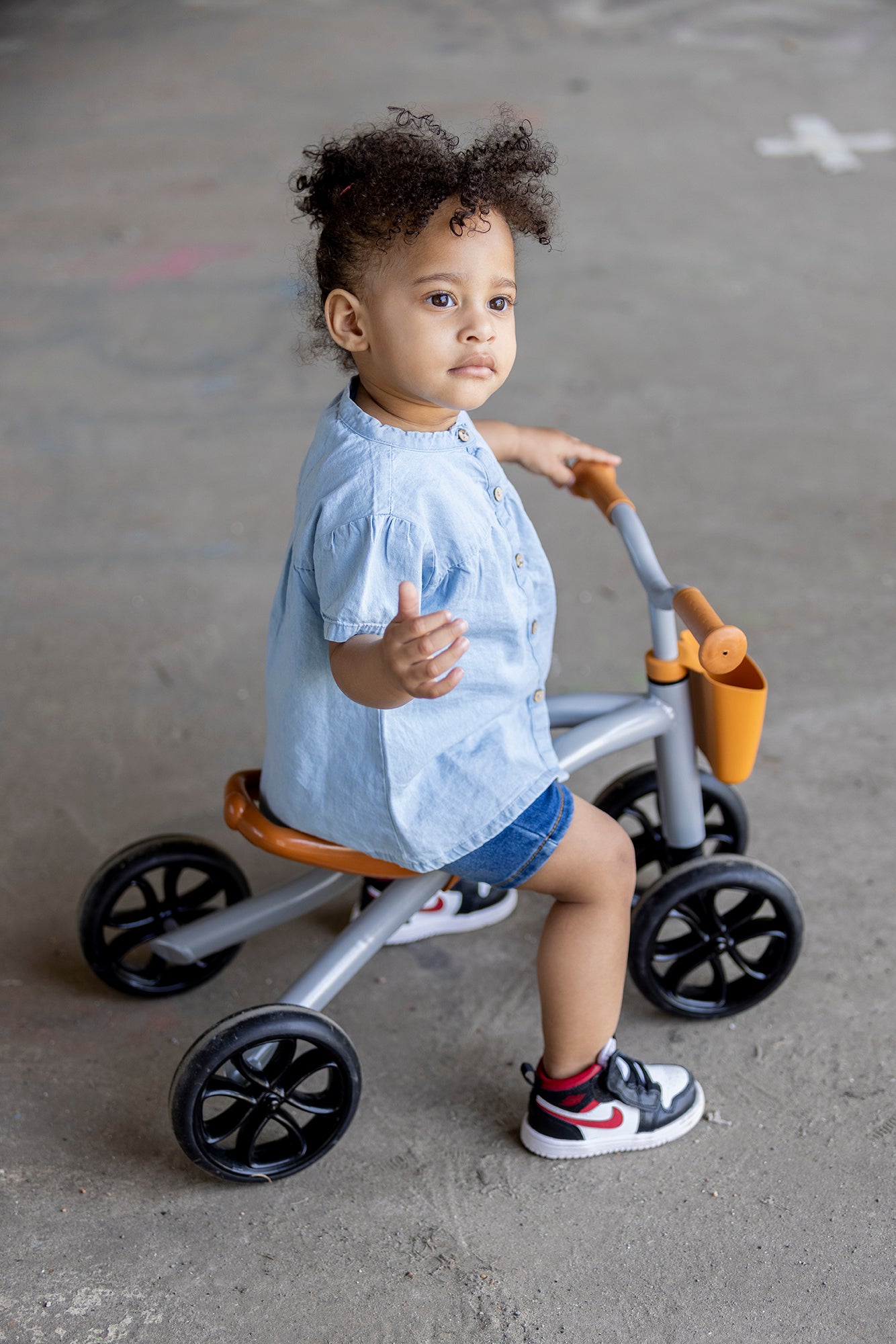 Quadie Basket - 4-wheel grow with me rideon & basket