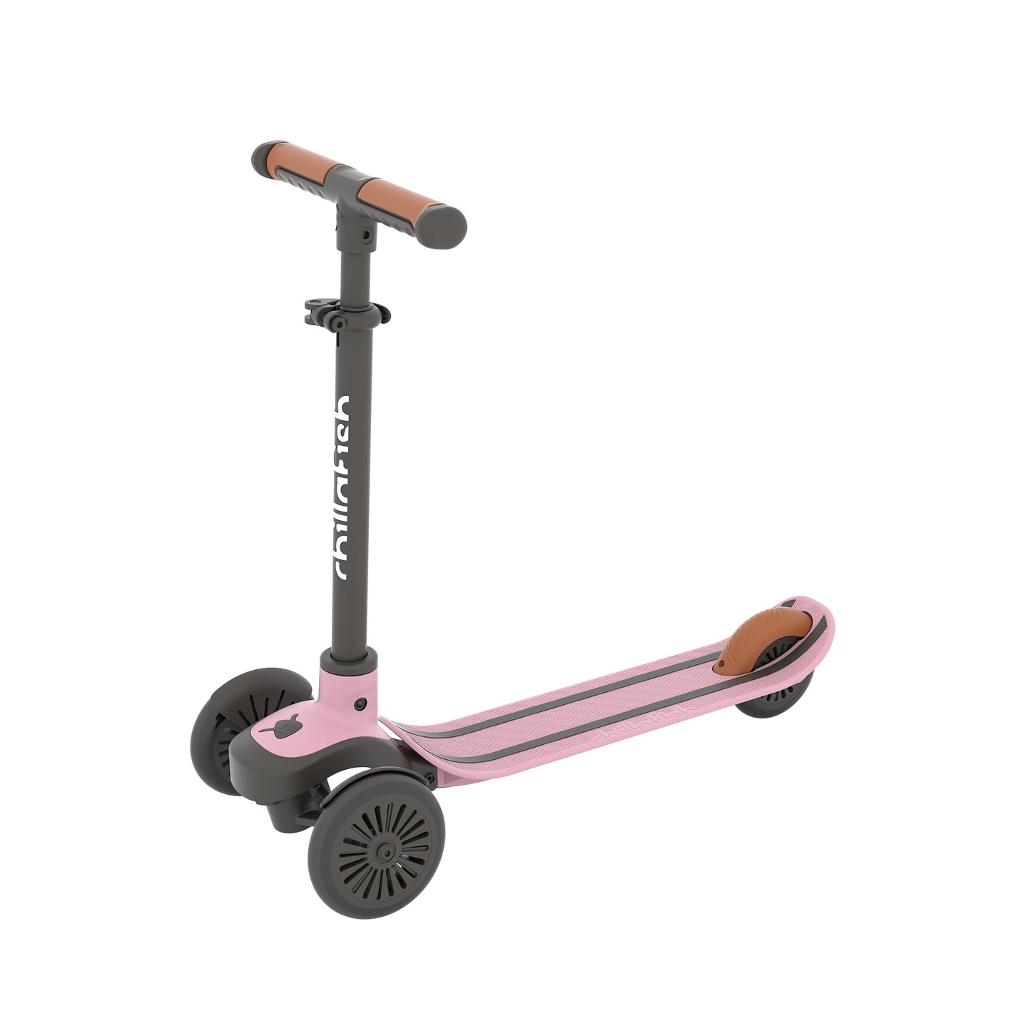 Trottinette 3 roues SCOTTI à incliner pour changer de direction, avec plateau antidérapant en forme de skateboard, frein arrière intégré, et guidon ajustable en hauteur, à partir de 3 ans