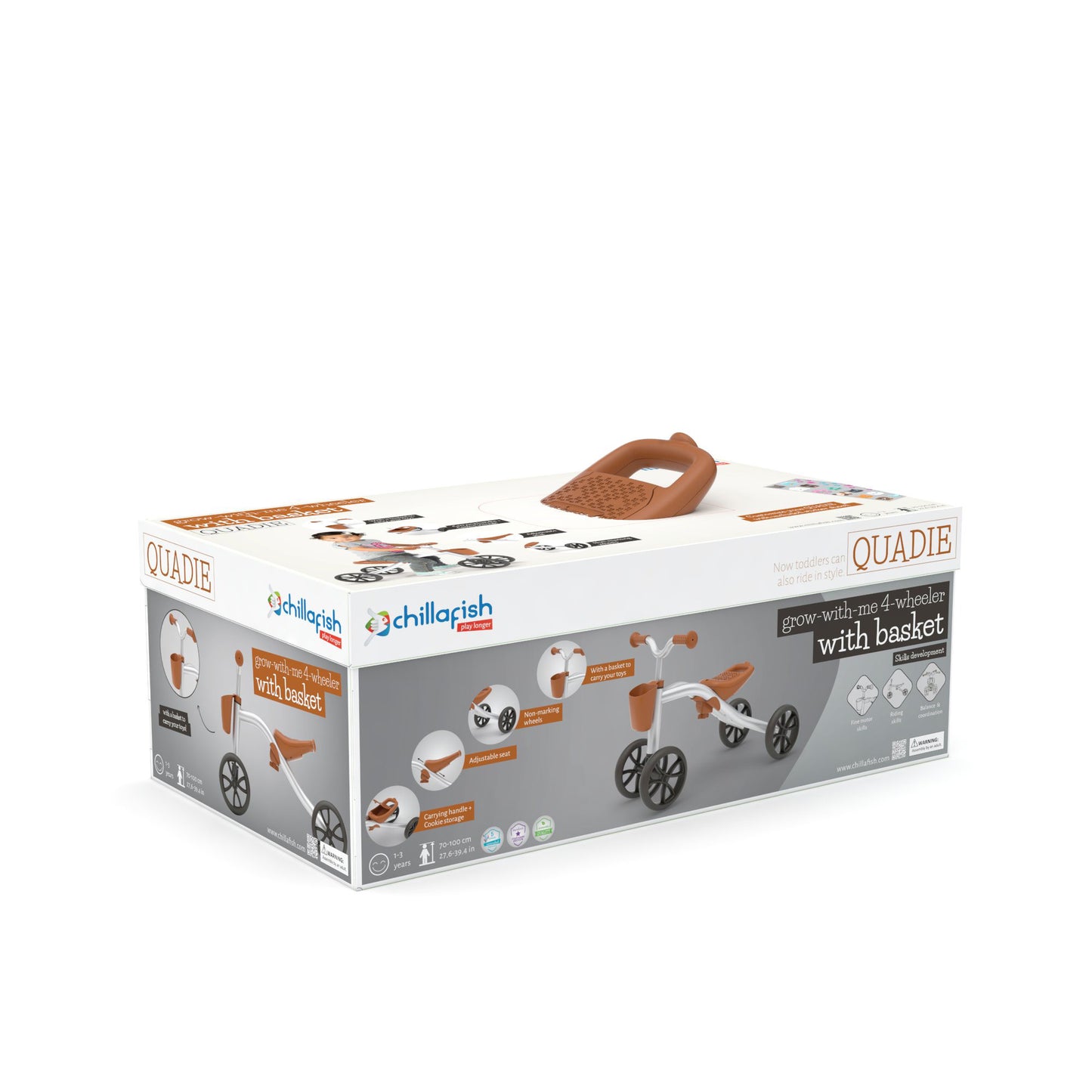 Quadie Basket - 4-wheel grow with me rideon & basket