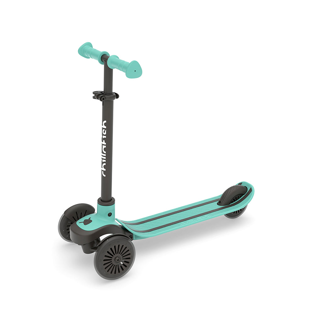 Trottinette 3 roues SCOTTI à incliner pour changer de direction, avec plateau antidérapant en forme de skateboard, frein arrière intégré, et guidon ajustable en hauteur, à partir de 3 ans