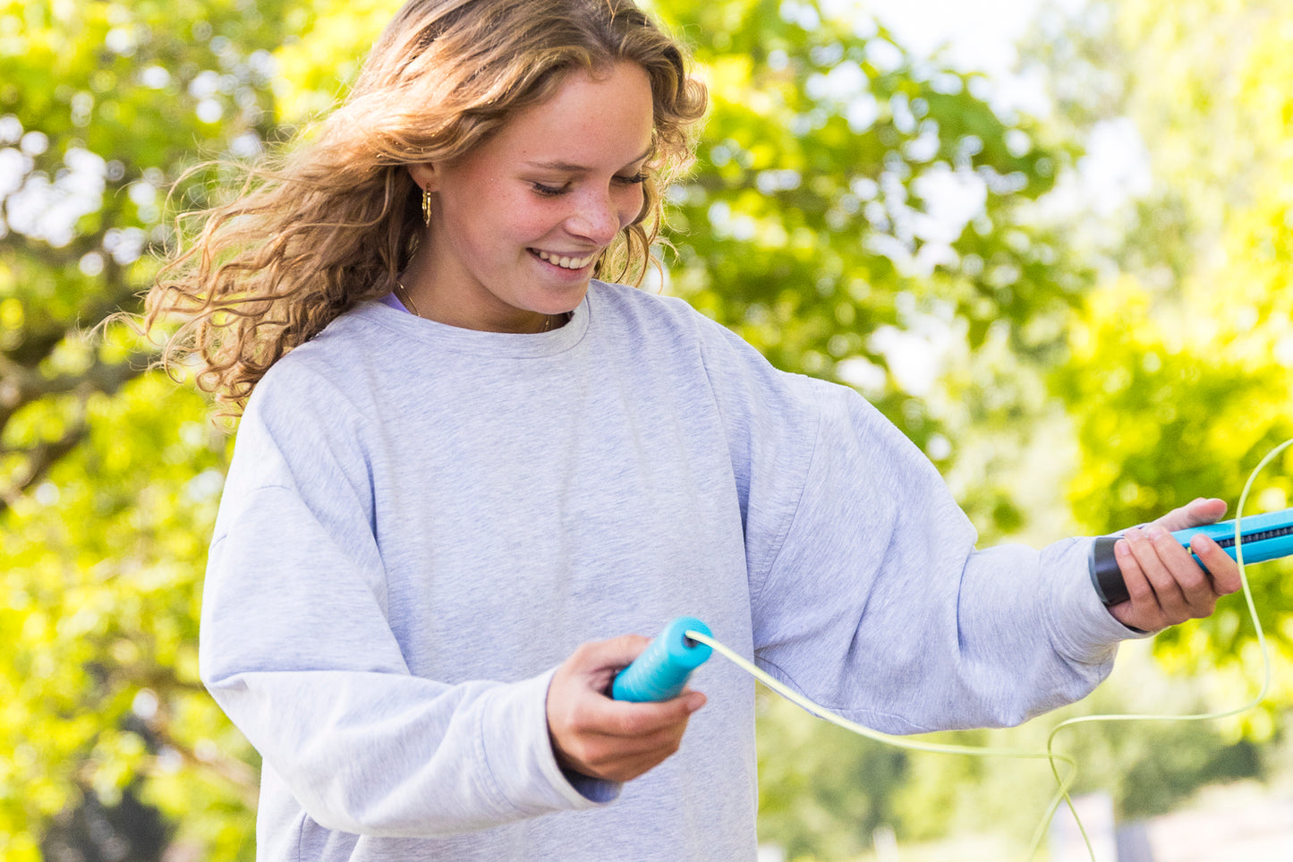 Skibbi - springtouw met verstelbare lengte en versneller