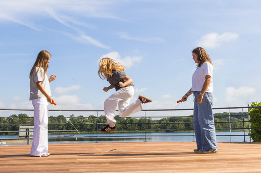 Skibbi - adjustable length jump rope with accelerator