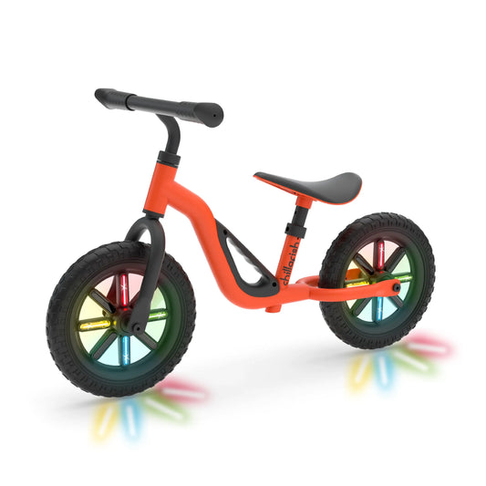 Charlie GLOW - 10" balance bike with light-up wheels CHILLAFISH - Play Longer