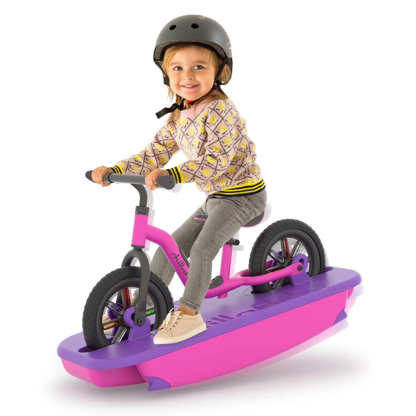 Buzzi & Rocki, 2-in-1 Ride-On Toy, Rocker Base + 10" No-Pedal Balance Bike, Stable Learn-to-Balance Set, Ages 1,5-4 Years