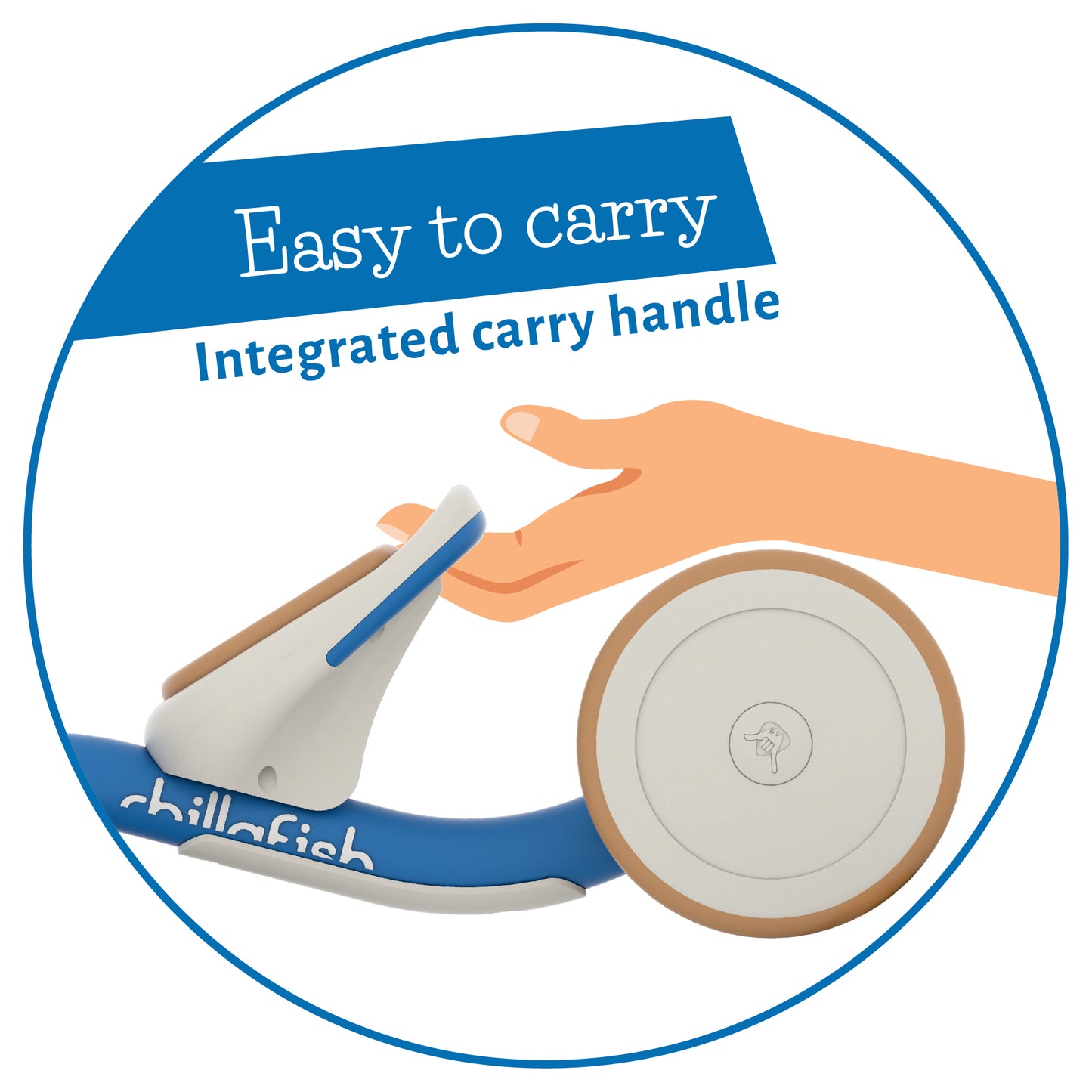 Chillafish Cruzi Ride-On – Stabiele vierwieler met geweven mand, stille wielen, voor kinderen van 1-3 jaar