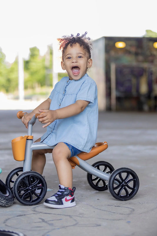 Quadie Basket - 4-wheel grow with me rideon & basket CHILLAFISH - Play Longer