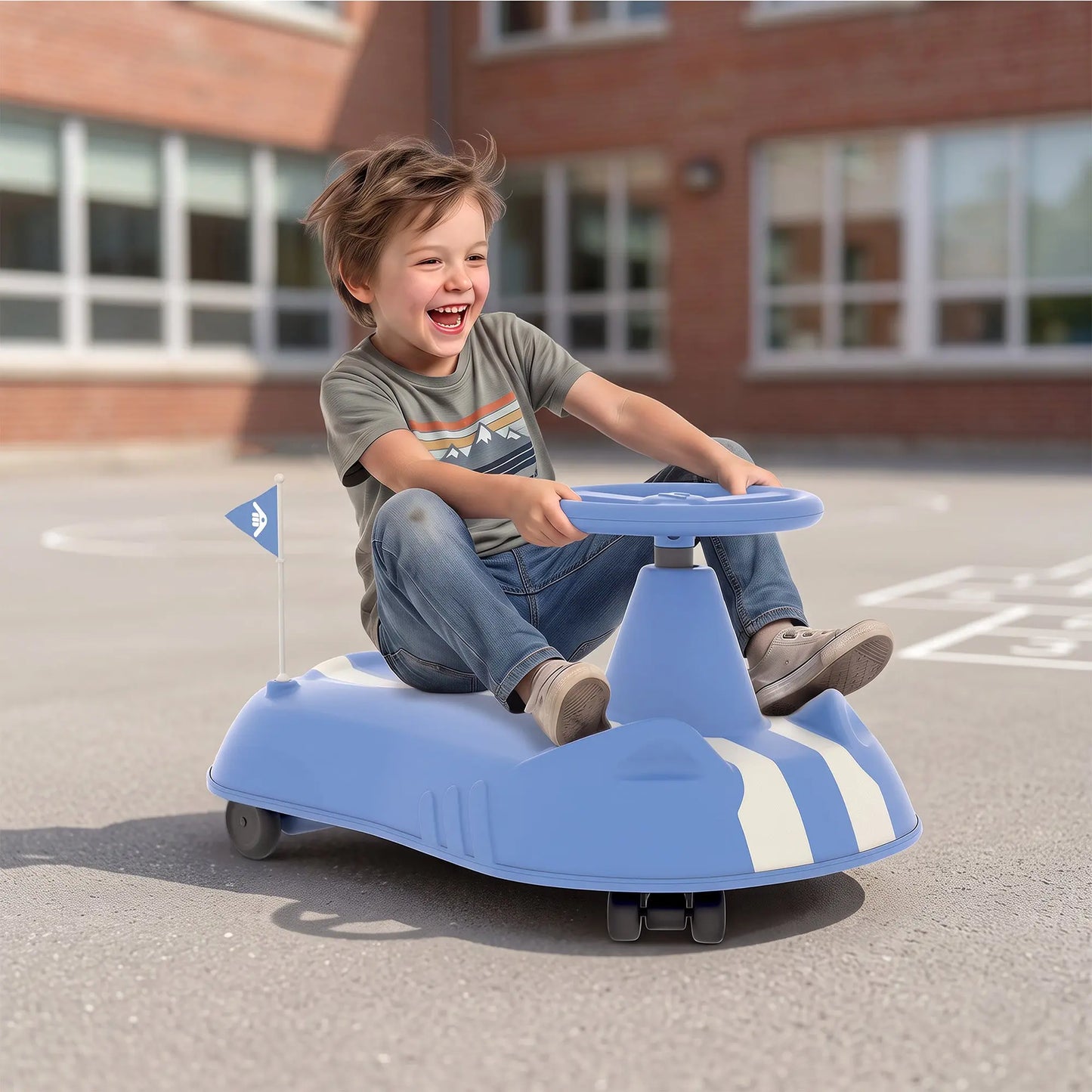 Bumpi Wiggle Car, No Pedals, No Batteries, Just Wiggle, Ages 2-10