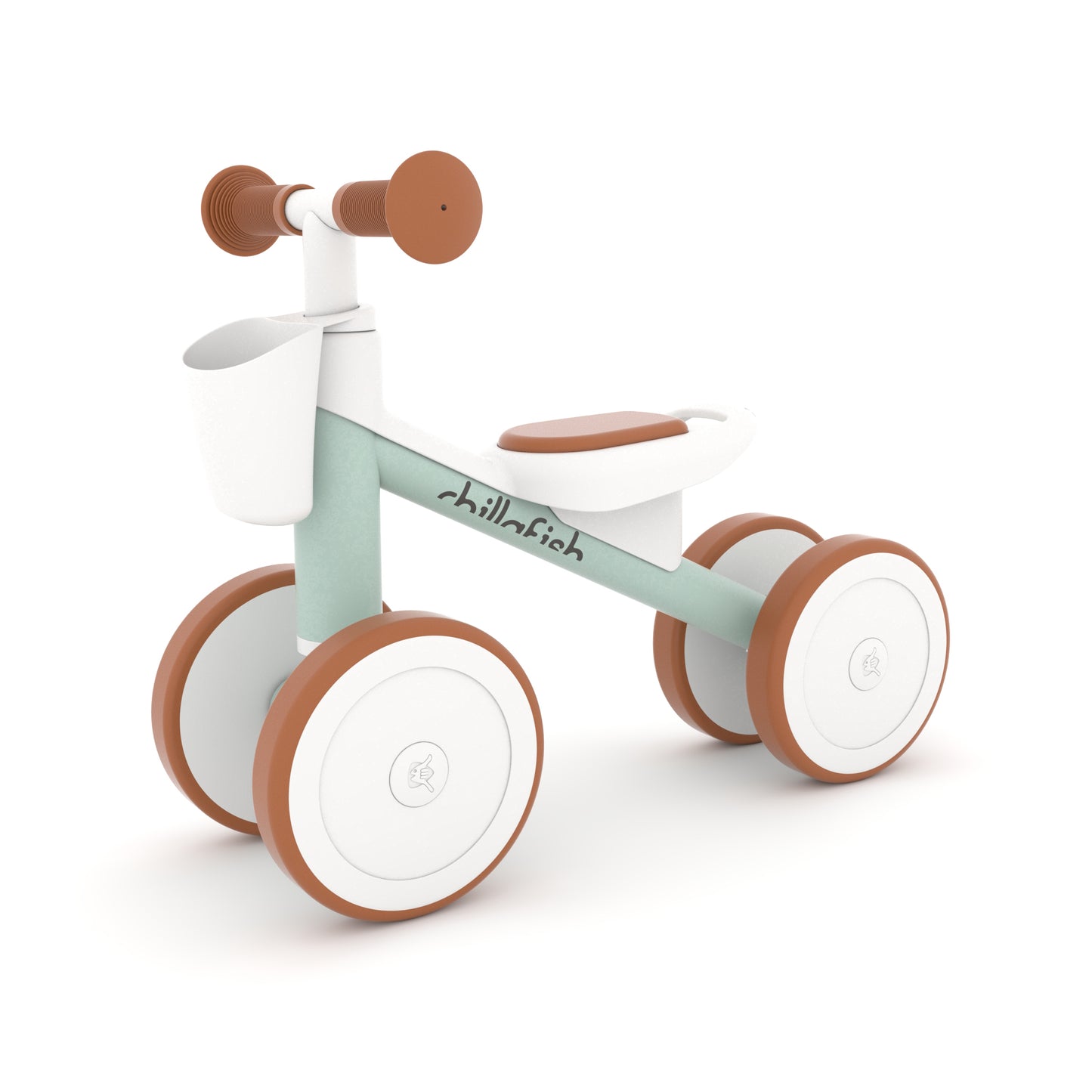 Quadi Racer-	4-wheel balance ride-on with storage basket