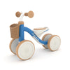 Chillafish Cruzi Ride-On – Stabiele vierwieler met geweven mand, stille wielen, voor kinderen van 1-3 jaar