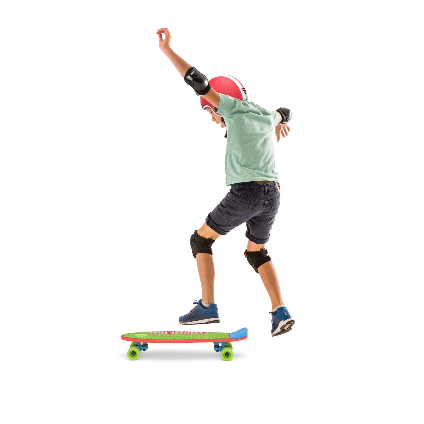Ookkie Kids Learner Skateboard (Black) : Sports