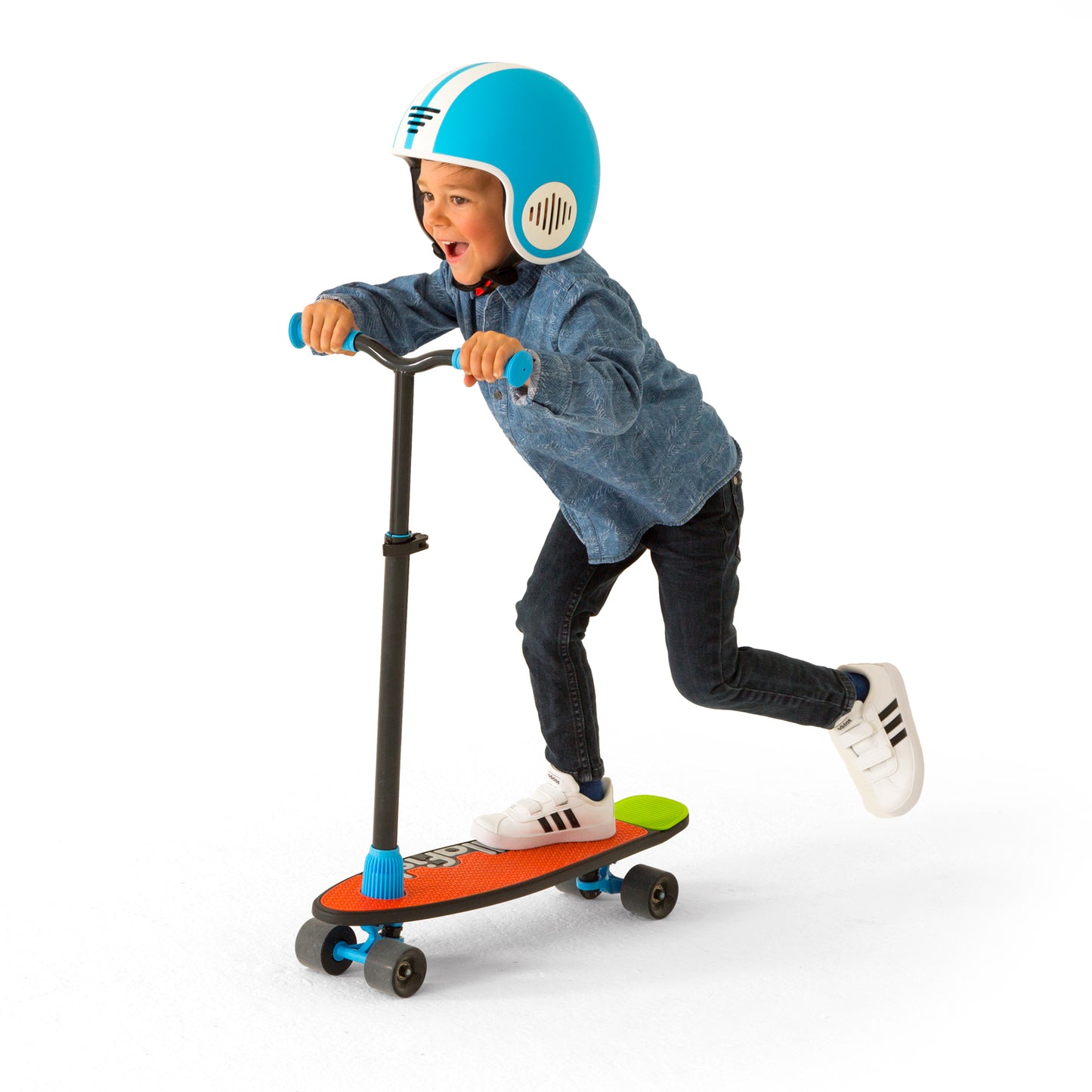 SkatieSkootie : Skateboard personnalisable et trottinette 4 roues 2-en-1 et évolutifs