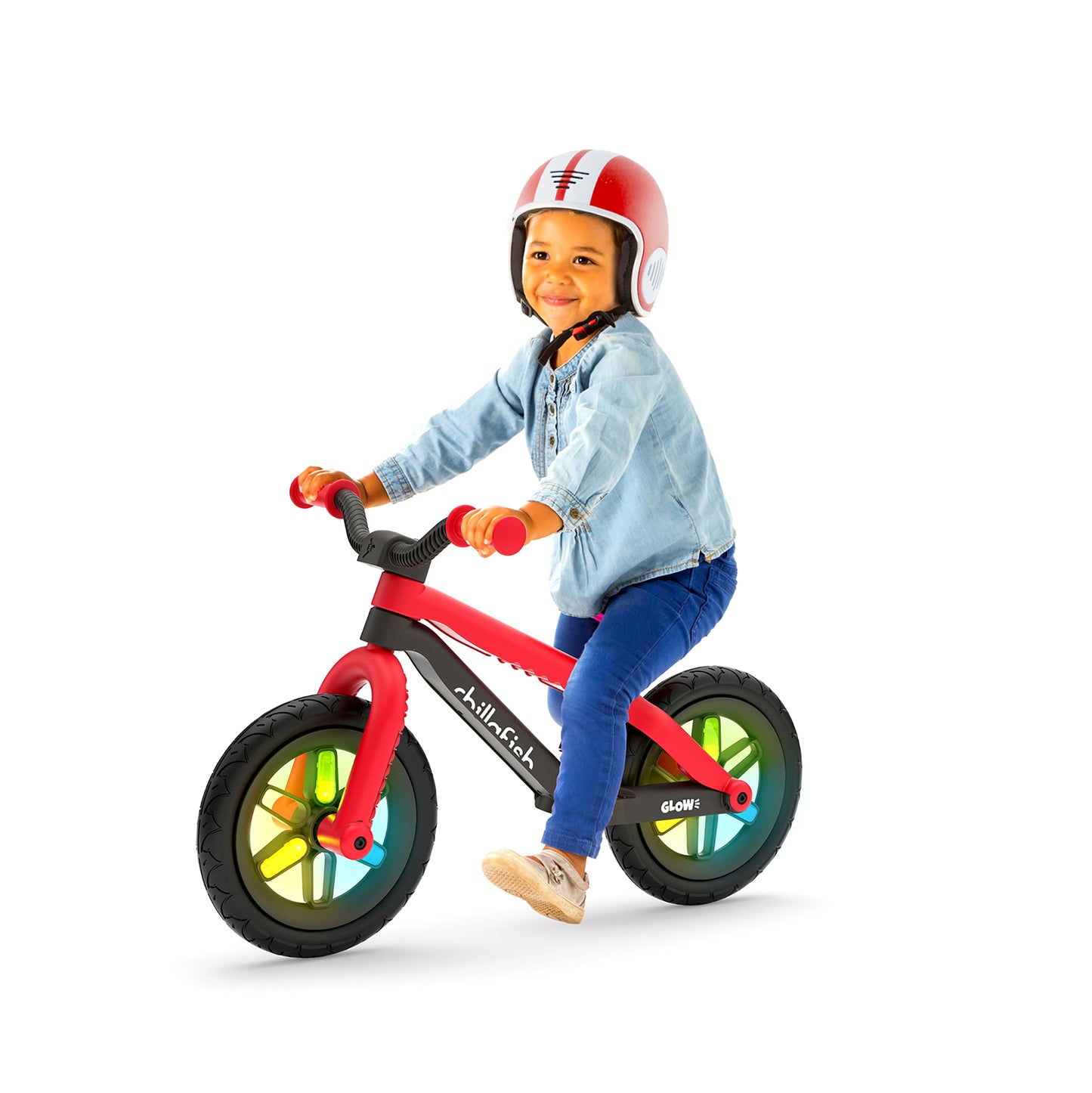 BMXie GLOW - Chillafish BMXie GLOW balance bike with light-up 12" wheels