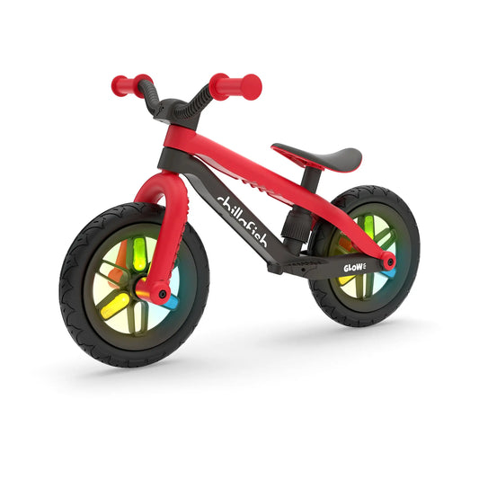 BMXie GLOW - balance bike with light-up 12" wheels CHILLAFISH - Play Longer